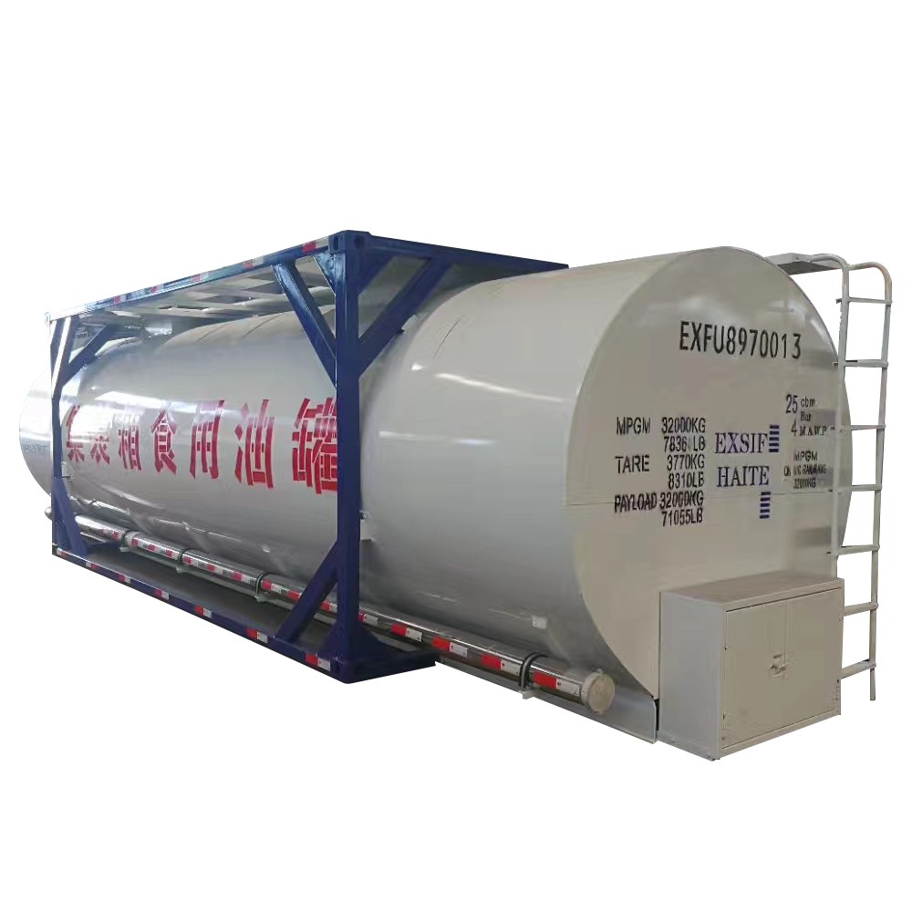 Contenedor de tanque de aceite comestible de 25 cbm