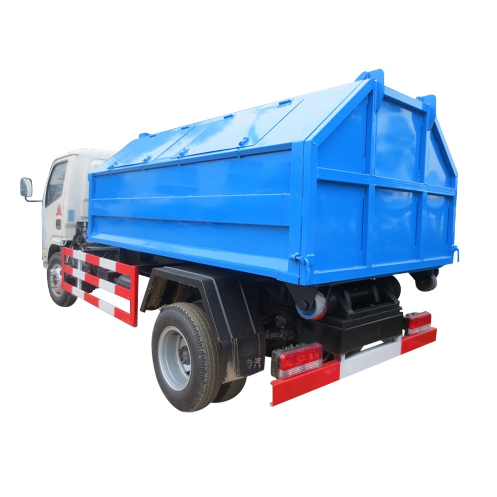 Dongfeng Camión de basura con elevador de contenedores de 3 toneladas